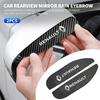 2Pcs Car Rearview Mirror Rain Eyebrow Carbon Fiber For Renault Trafic Clio Laguna 2 Megane 2 3 Duster Logan Captur Koleos XX2