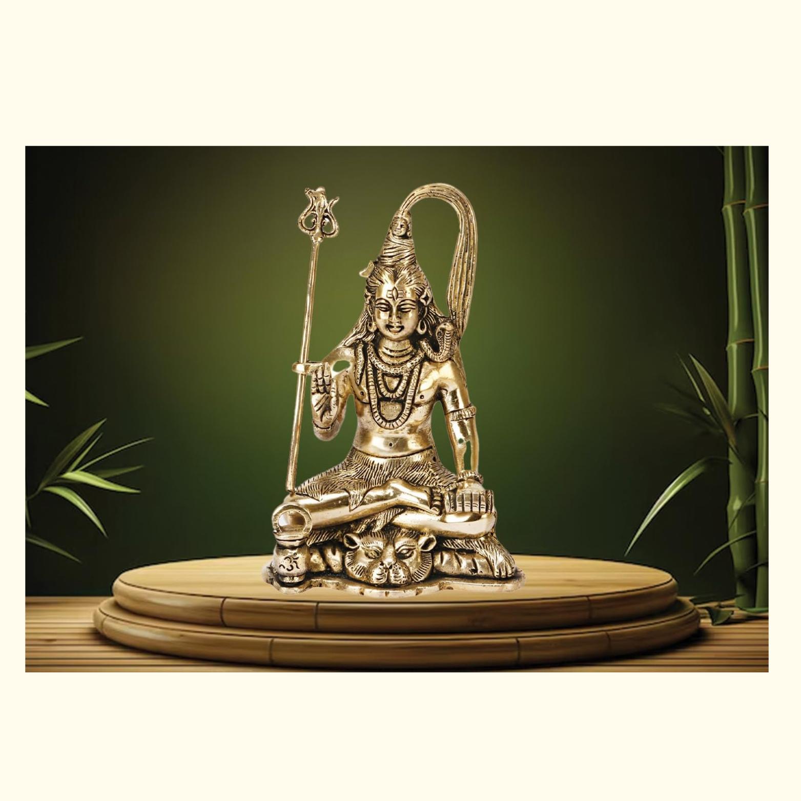 Lord Shiva Idol Decorative Showpiece Statue For Home Office Decor - 7 Inches