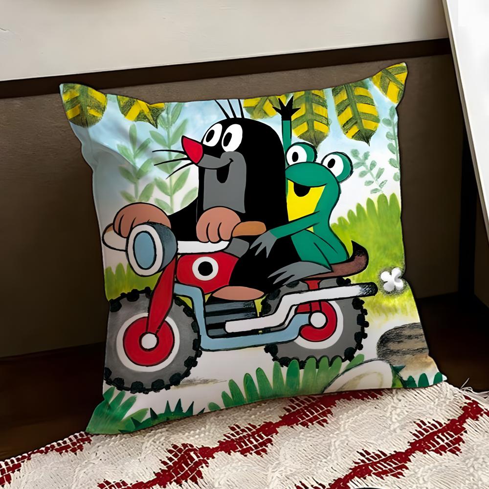 TThe Little MoleS Cushion Cover Reversible Soft Durable Pillow Cover Home  Car MultiScene Use for Daily Comfort