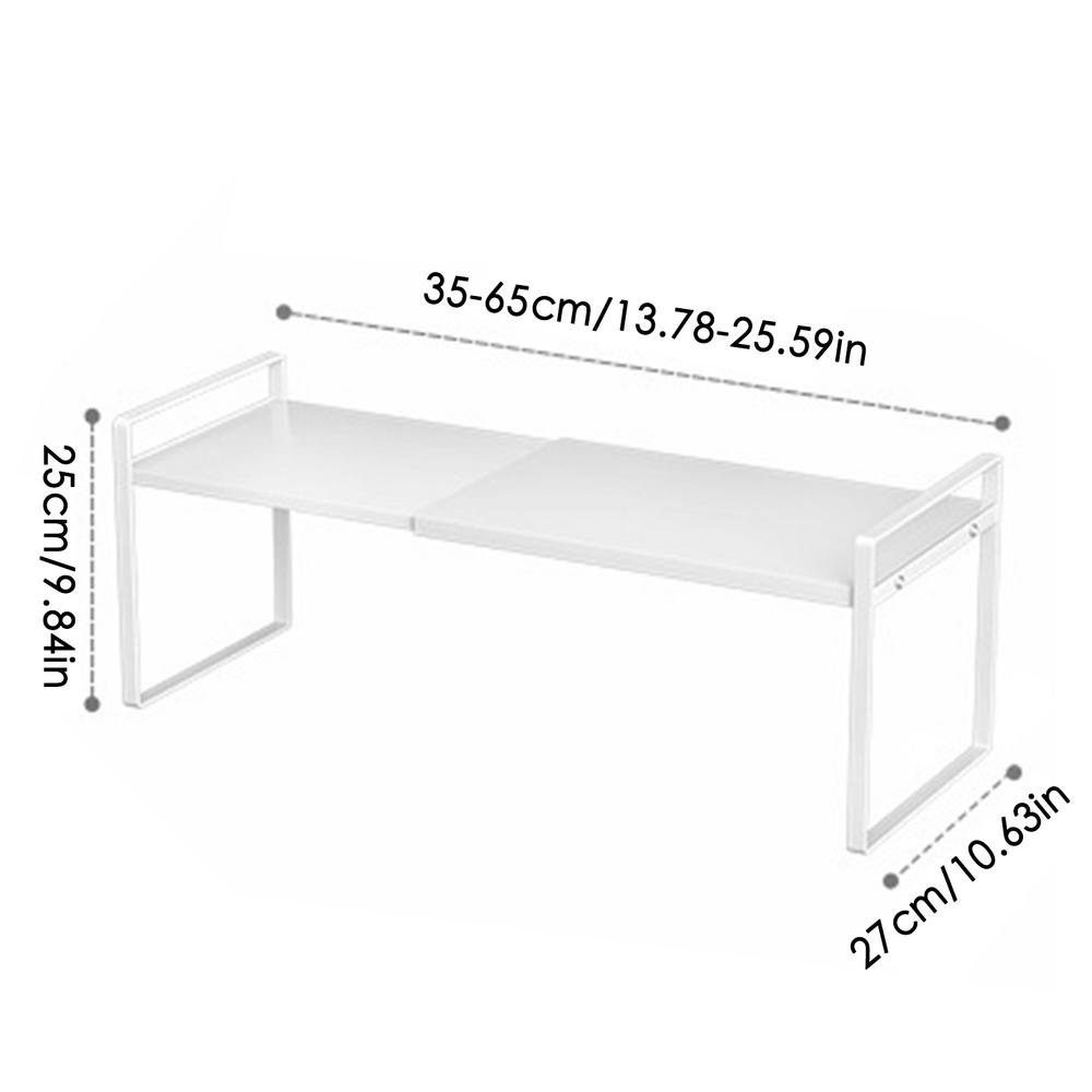 Countertop Shelves Expandable Countertop Microwave Rack Adjustable Sink Shelf Riser Kitchen Storage Stand Cabinet Organizer