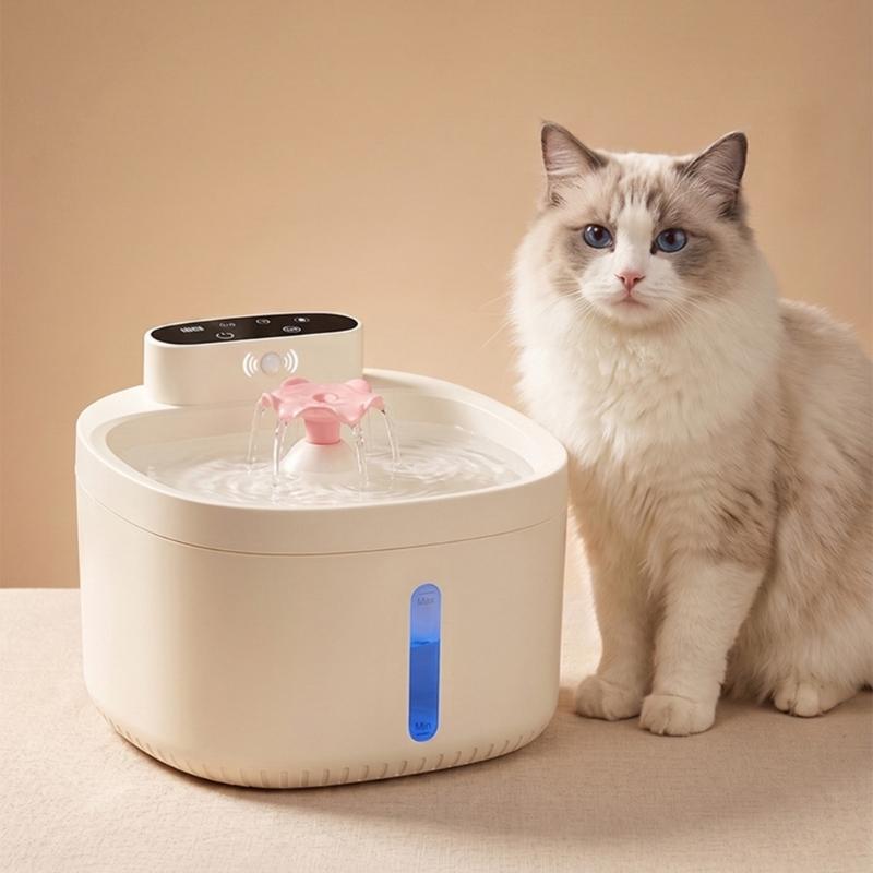 3 Liter Pet Drinking Station for Household Cats and Small Dogs, Automatic Water Dispenser with Circulating Water and ABS Body for Home Use
