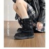 Thick-soled short trouser boots retro Martin boots women's summer new versatile round head western pile boots