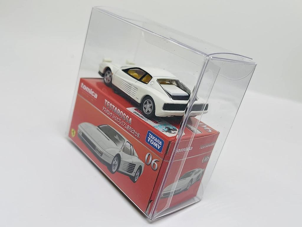 Premium Tomica Clear Fits 2 Compatible with Tomica 50th Anniversary Display Case 2-Tier Case, Tomicas, Models, (15 Cases) AS-CKS-MD15