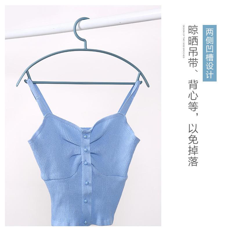 Semicircular Non-Slip Hanger Anti-Shoulder Corner Household Hanger Multi-Functional Drying Rack Plastic Clothes Support Hook Hanger