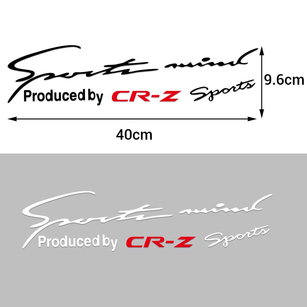 Sport Letter Car Stickers Emblem Badge Decal Auto Automobile Bonnet Sticker For Honda Fit Civic Jazz CITY Accord CR-Z VTEC Vezel IQ1
