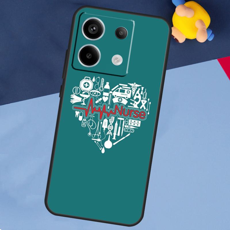 Lustige Krankenschwester Arzt Krankenpflege Hülle für Xiaomi Redmi 13C 12C 10C 10A 9C Note 12 13 10 8 9 11 Pro 12S 10S 11S Handyhülle