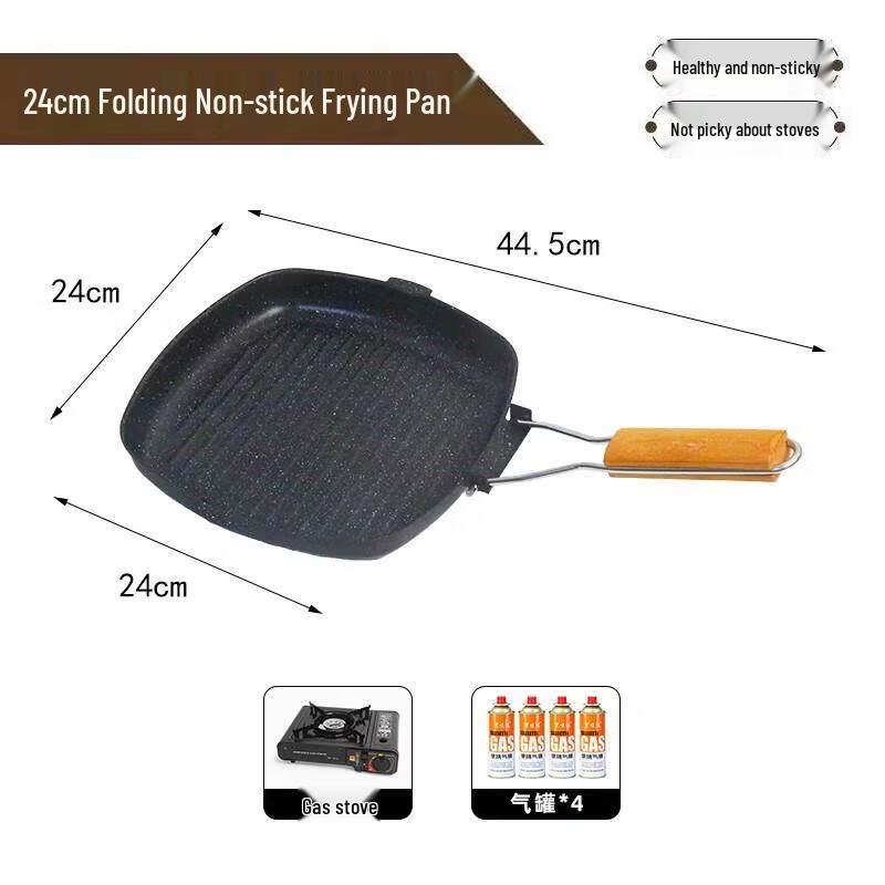 

24CM Portable Camping Frying Pan & Stove Set