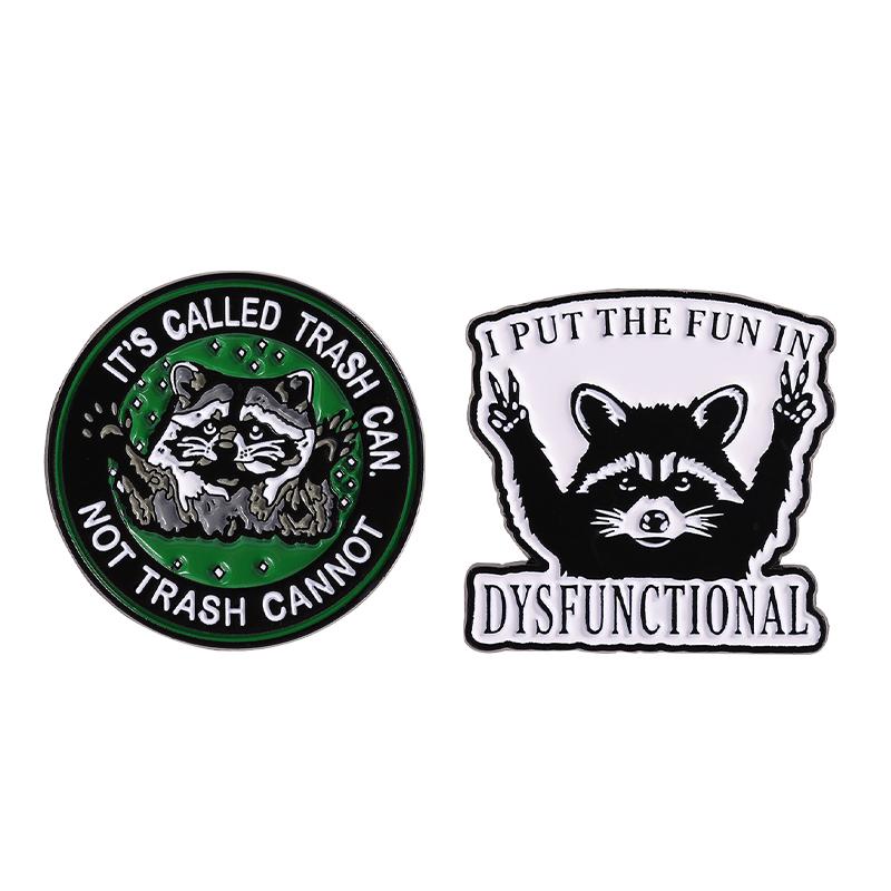 3-10pcs/set Cute Animal Enamel Pins Pet Dogs Raccoon Red Eared Rabbit Panda Brooches Lapel Badge Funny Jewelry Gifts for Friends