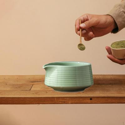 Bol à Matcha en Céramique pour Cérémonie 500ml avec Bec Verseur Cuisine et Salle à Manger