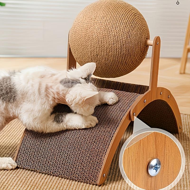 Cat Scratch Ball Cat Scratching Toy Inclined Scraper Hemp Rope Ball Suitable for Indoor Cats and Interacting with Pets