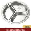 Cartoon Kids 304 Stainless Steel Divided Meal Plate