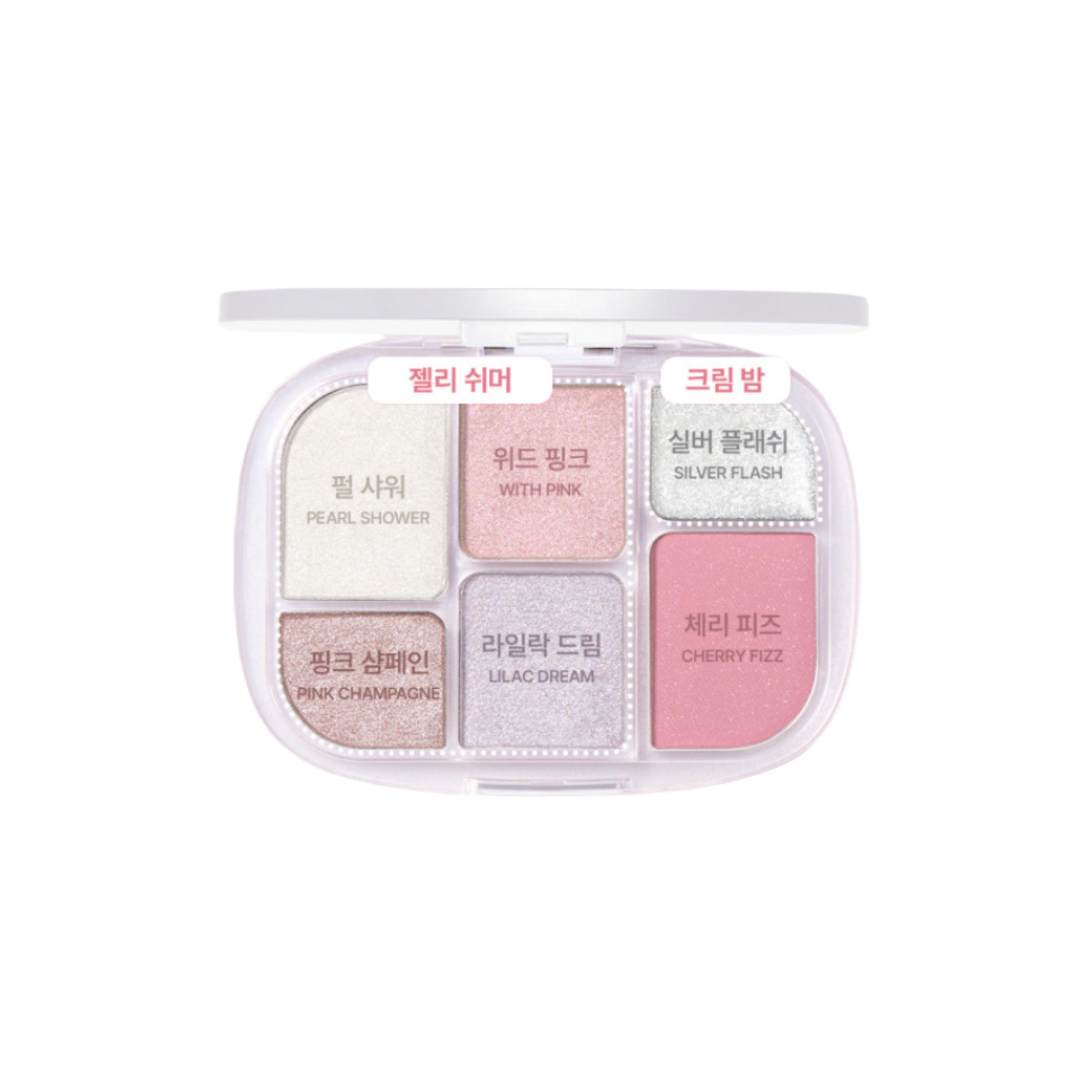 

WAKEMAKE Soft Sheer Multi Palette 13COLOR 12 Cool Glitz