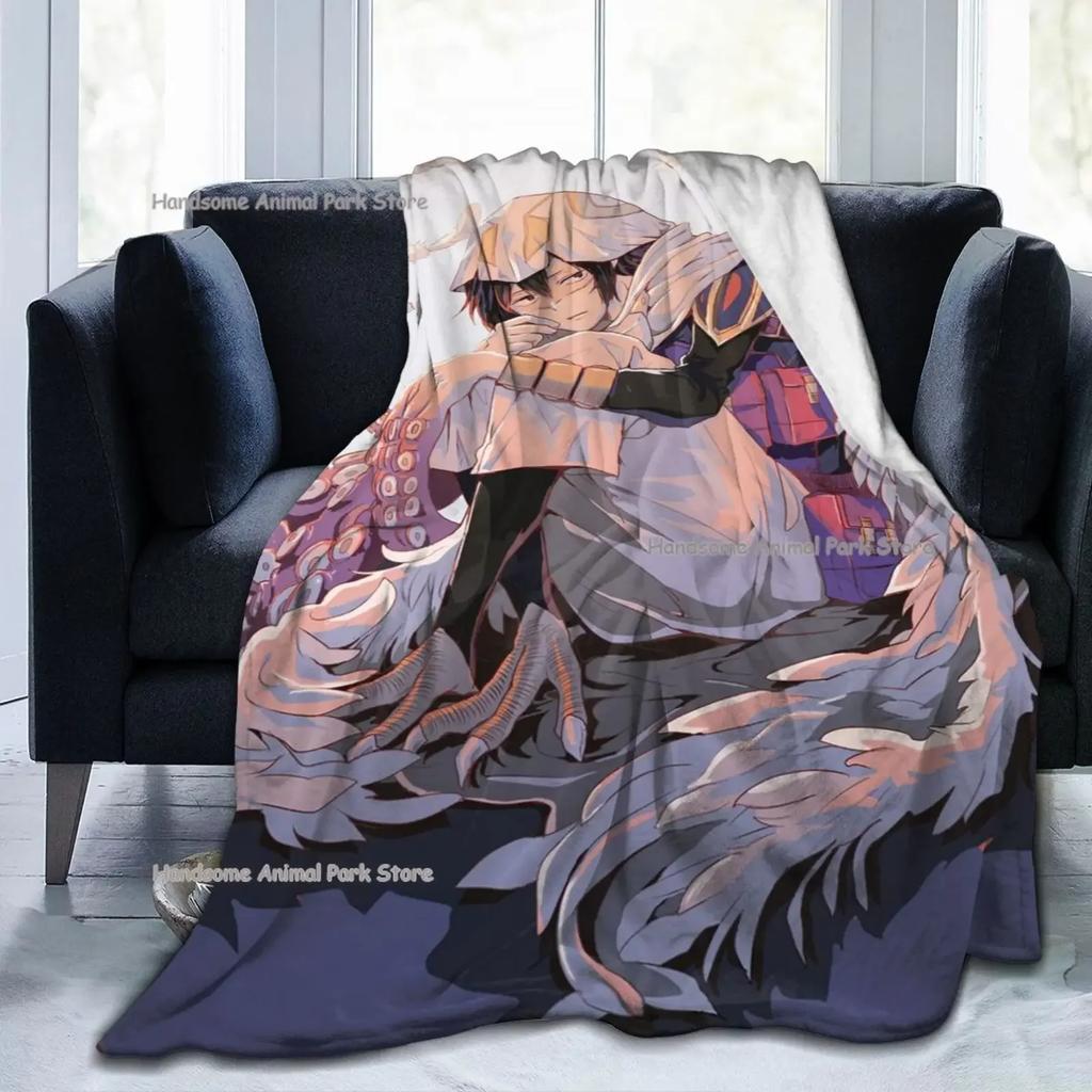 My Hero Academia Collage Anime Tamaki Amajiki Throw Blanket Cozy Warm Blanket for Home Office 3D Print Soft Micro Fleece Flannel