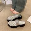 Slippers Korean fashion 2025 summer new outer wear Roman daily foreign style comfortable height increase niche sandals women