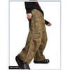 Jaded Leaf Pattern Green Casual Pants Parka