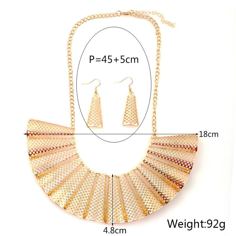 Alloy Geometric Necklace With Hollow Structure For Men Women And Gift Occasions