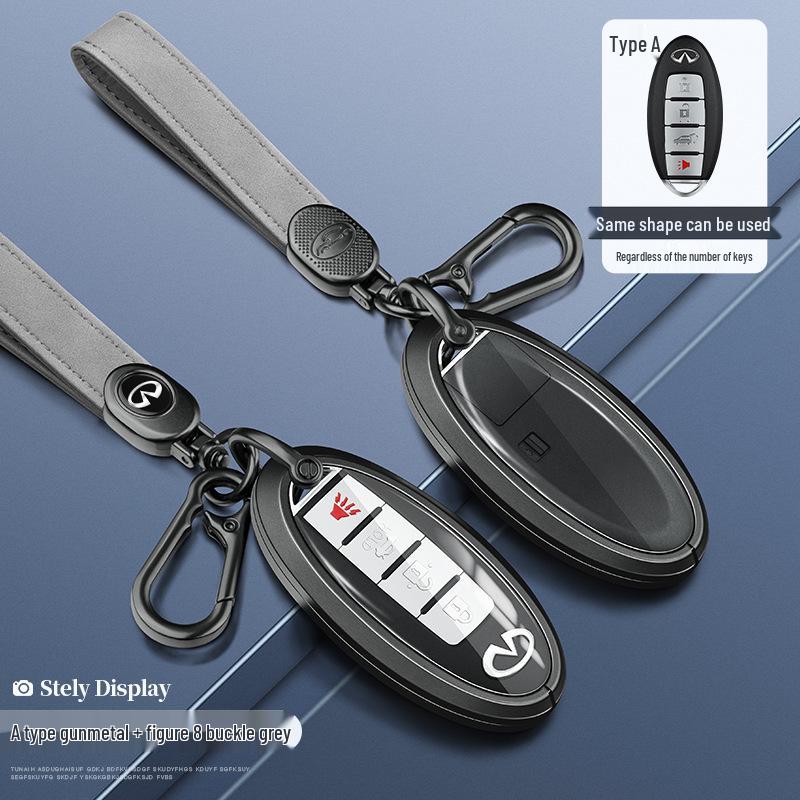 Infiniti Q50L/QX50/Q70L Key Case - Full-Cover Shell for G25/FX35 with Buckle