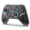 Newluck Controller PS4 Limitato Nuovo per Switch Sostitutivo per Switch con Macro Posteriore LED RGB Gravità Turbo 800mAh Alto Lungo Foro Stenopeico HD Giapponese
