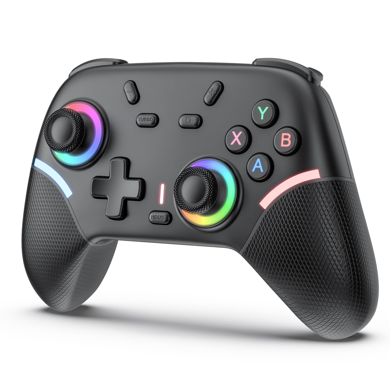 

Newluck Контролер PS4 Лімітований Новий для Switch Заміна для Switch з Заднім Макро LED RGB Гравітаційний Турбо 800 мАг Високий Довгий Мікрофонний отвір HD Японський чорний