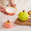 Creative Ceramic Saucepan with Lid Cute Food Fruit Bowl BPA Free Dessert Soup Bowl  Tableware