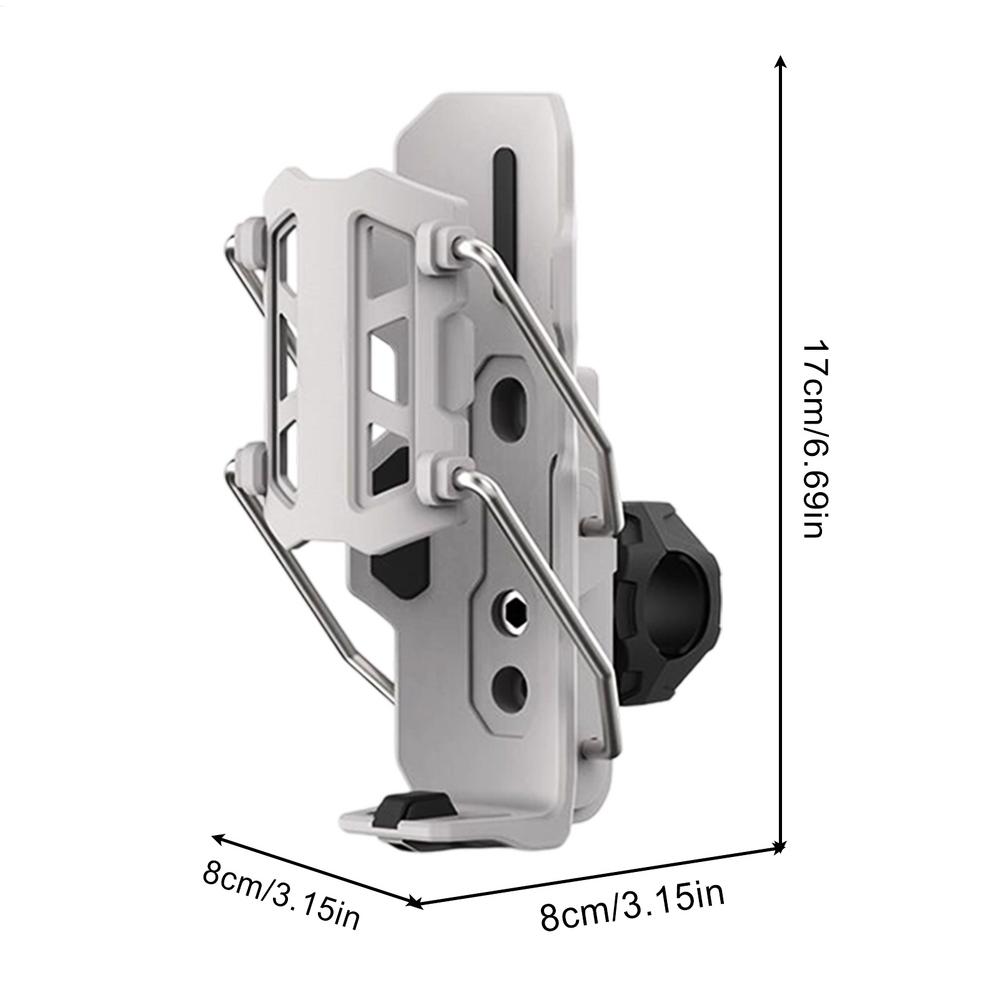 Bike Bottle Cage Automatic Clamp Motorcycle Drink Cage 360 Degree Rotatable Adaptive Cupholder For Bicycles Road Bikes Handlebar