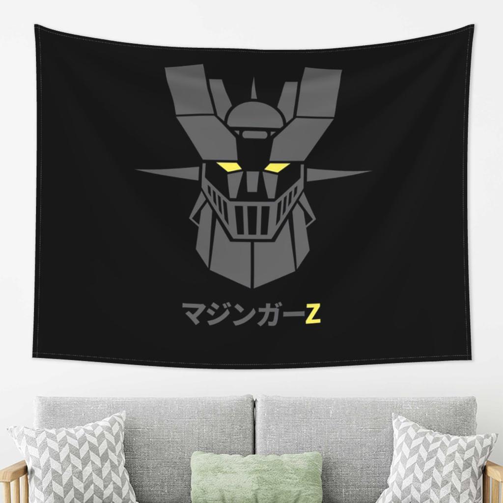 Mazinger Z Goldorak Actarus Grendizer Mask Tapestry Wall Hanging Aesthetic Home Decor Tapestries for Living Room Bedroom
