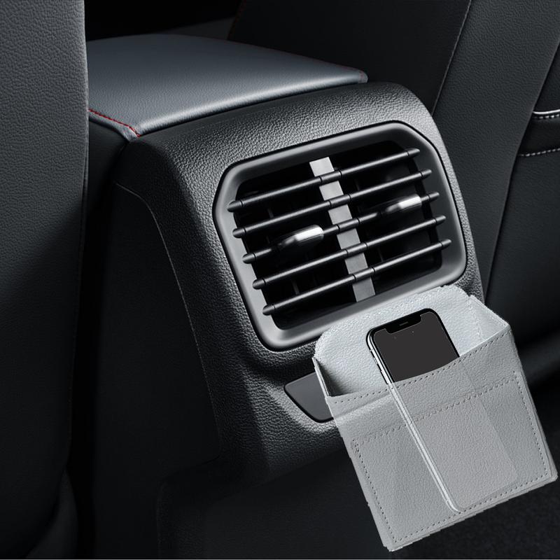 Car Vent Storage Pouch Car Air Vent Pouch Bag Portable Car Auto Seat Interior Air Vent Pouch Bag Box for Phone Glasses Keys