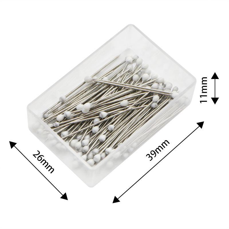 100Pcs 38Mm Sewing Pins Plastic Ball Multicolor Head Pins Straight Quilting Heads Pins Diy Crafts Sewing Fabric