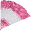 FTVOGUE 50 Piece Clear Cone-Shaped Treat Popcorn Bags Treat Bags Cellophane Candy Bags with Twist Ties(Pink)