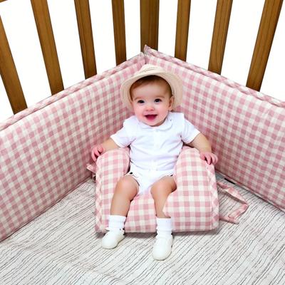 4Pcs Crib Padding Set Soft Cushion Baby Crib Bumper Pad Safe Crib Liner Bed Rail Guard Thickened Bedding for Boys Girls