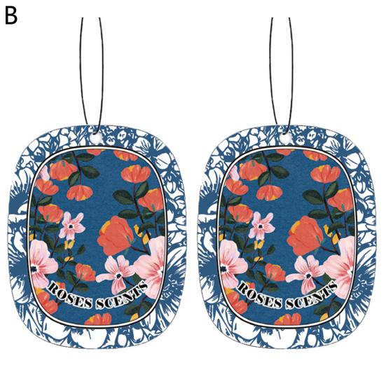 2Pcs Car Perfume Interior Decor Portable Protection Fragrant Fine Workmanship Eliminate Odors Paper Car Air Freshener Incense Chip