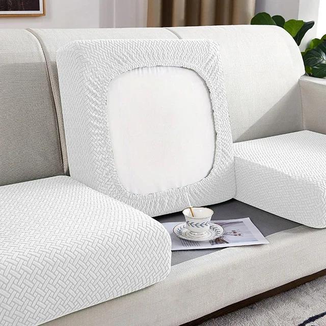 Thick Jacquard Sofa Seat Cushion Cover Funiture Protector Couch Covers For Sofas Anti-Dust Removable Seat Slipcover Kids Pets