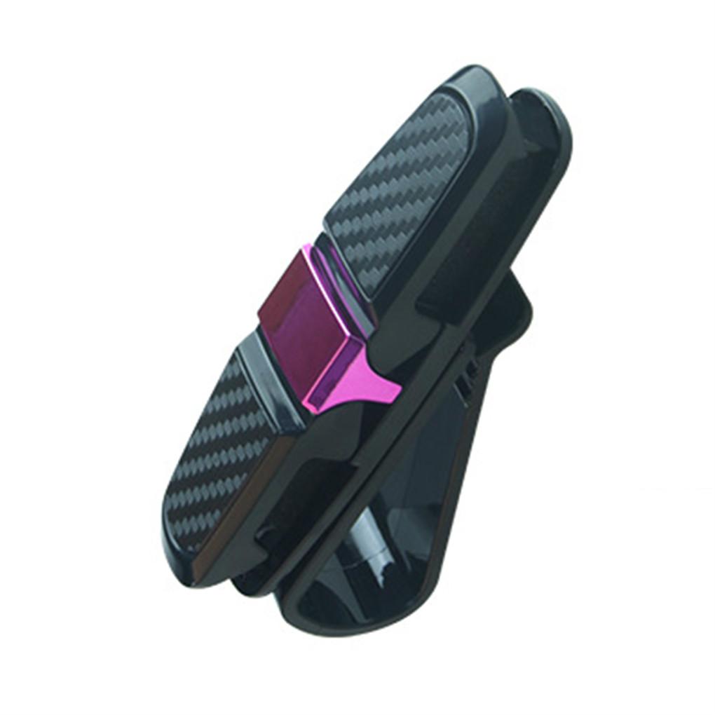 Portable Car Glasses Cases Ticket Card Clamp Car Sun Visor Holder ABS Eyeglasses Auto Accessories