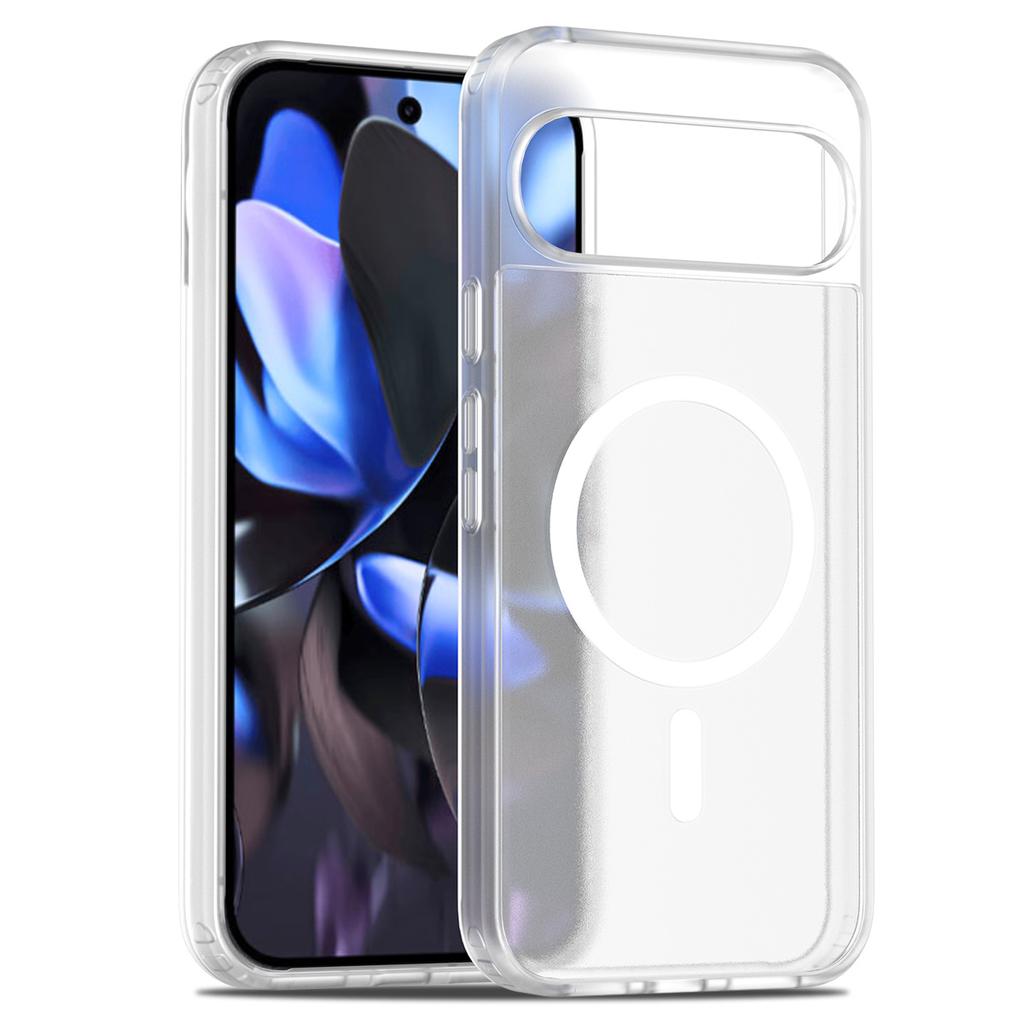 Matte Translucent PC Magnetic Shockproof Case for Google Pixel 10 9 Pro XL 9a Magsafe Wireless Charging Armor Cover