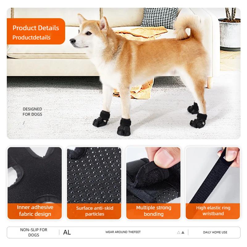 Protiskluzové návleky na psí tlapky Nábytek Protihlukové psí boty Chrání psy před olizováním tlapek Prodyšné potřeby pro domácí mazlíčky