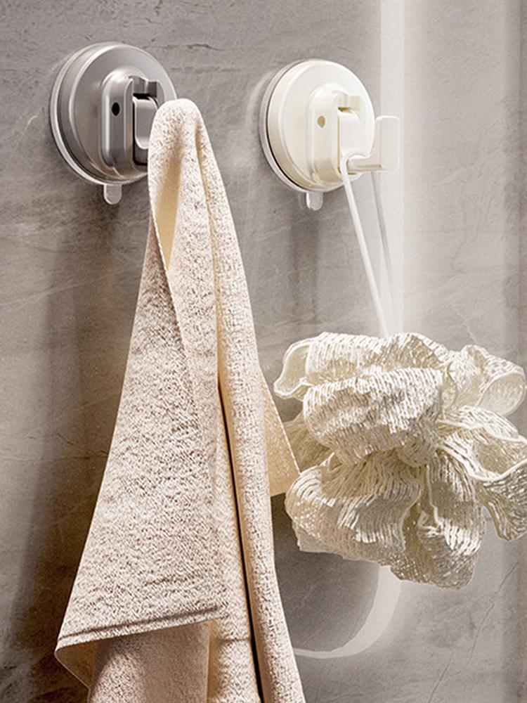 2 Packs Suction Cup Hooks Easy To Install Heavy Duty Suction Cup Hooks Vacuum Suction Hooks for Bathroom and Restroom Shower