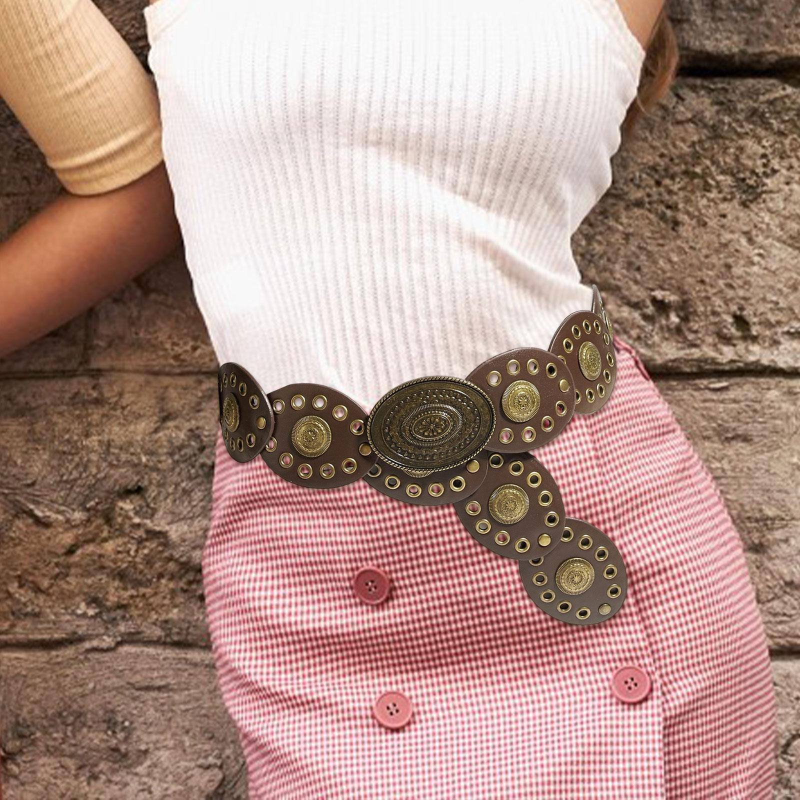 

Женский пояс на талию Бохо широкий для шопинга джинсы корсет брюки кофейный