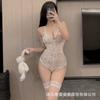 Sexy pure desire couple erotic underwear women's onesie erotic uniform new mood free temptation chest cotton free drag