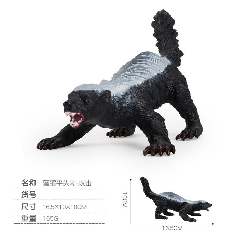 Detailed Pvc Honey Badger Figurine Ideal For Kids Educational Toys And Collectibles