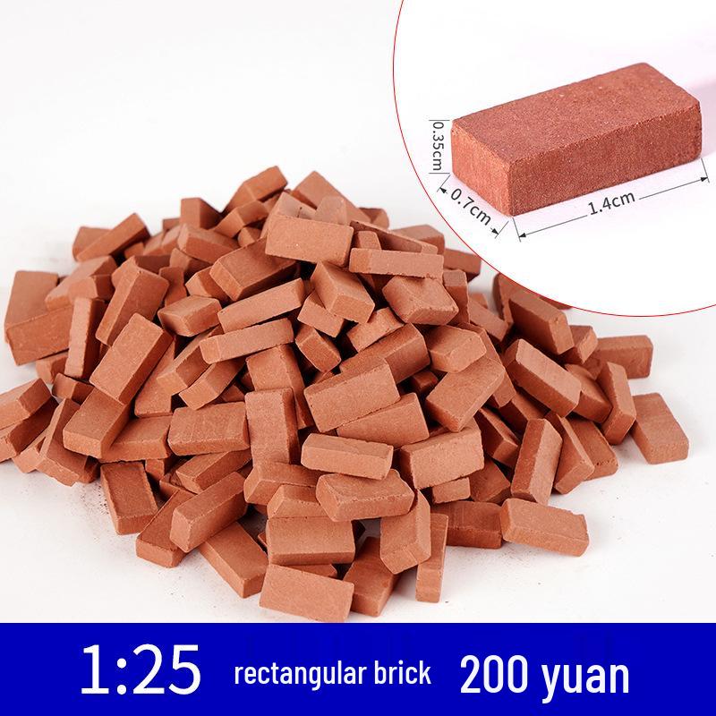 

Ручна Мініатюрна Модель Пісочного Столу з Червоної Цегли для Будівництва Будинків