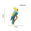 Colorful Bird Parrot Brooch Pin Polished Metal Lapel Badge Unique Decor for Coat Backpack Gift for Kids Bird Enthusiasts
