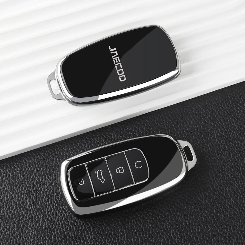 For Chery Jaecoo 7 J7 J8 Phev Tpu Car Key Case Cover Protection Shell Auto Keychain Interior Supplies Accessories