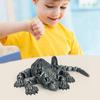 3D tištěná figurka bezsrsté kočky Pohyblivé klouby Postava kočky Sphynx Kloubový model zvířete Hračka Domácí kancelář Knihovnička Dekorace na pracovní plochu Ornament