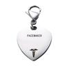 Unique Heart Shaped Id Pendant Keyring,Stainless Steel Custom Engraved Alert Alert Keychain