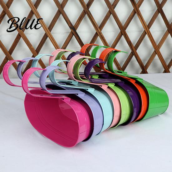 Metal Flower Pots with Hooks Hanging Planter Pot Drainage Holes Detachable Hooks Balcony Railing Planter Boxes Plant for Garden Fence Indoor