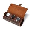 Round Mental Buckle Watch Roll Pocket for 3 Watches Portable Outdoor Watch for Tough Durable for Protection Organizer Ho