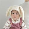 Cute Rabbits Ear Infant Hat With Thick Plush Hat Perfect For Cold Weather Headwear For Boys And Girls