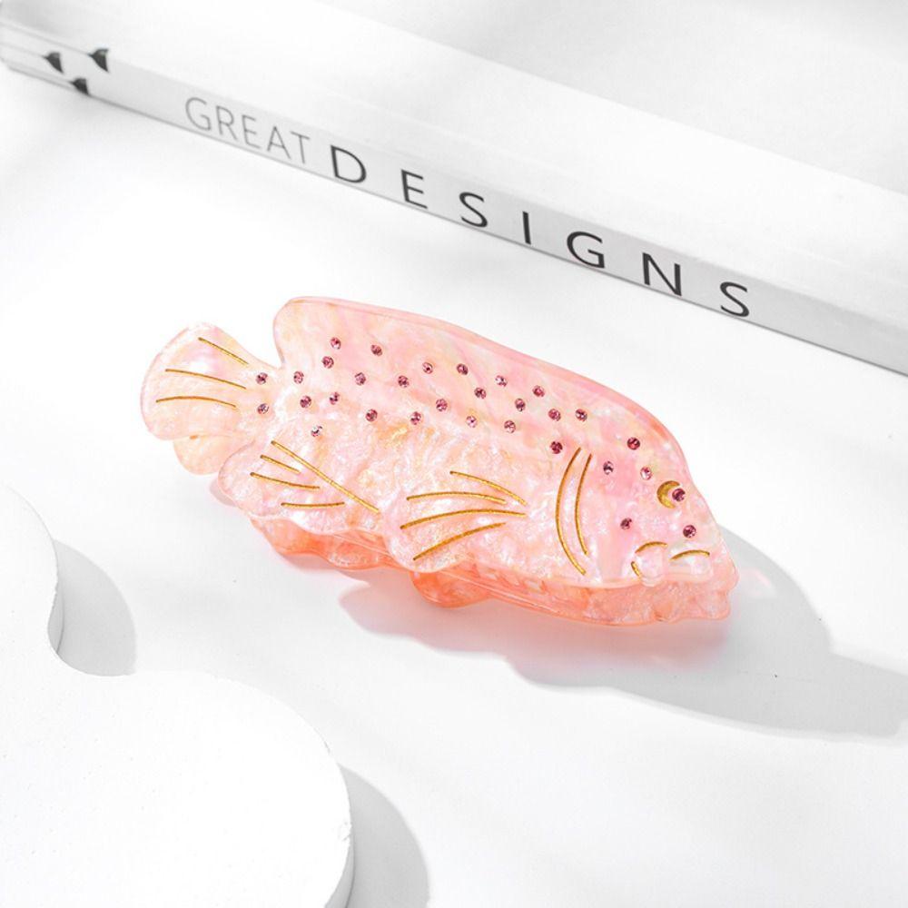 Korean Style Crab Fish Hair Claw Sweet Geometry Shark Clip Hairpin Ocean Animal Hair Clip Travel