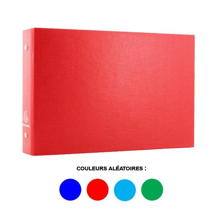 Classeur Pour Fiches Bristol - 16,5 X 24 Cm - 2 Anneaux - Exacompta