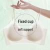 Women's Seamless Push-Up Strappy Bandeau Vest - Super Thin, Breathable Cooling Bra for Small Chests